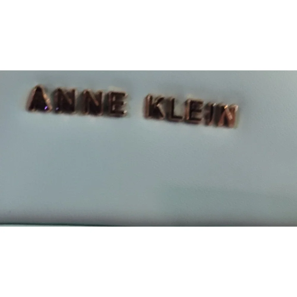 Anne Klein light blue SEA GLASS satchel NWT detachable strap 2 marks on front